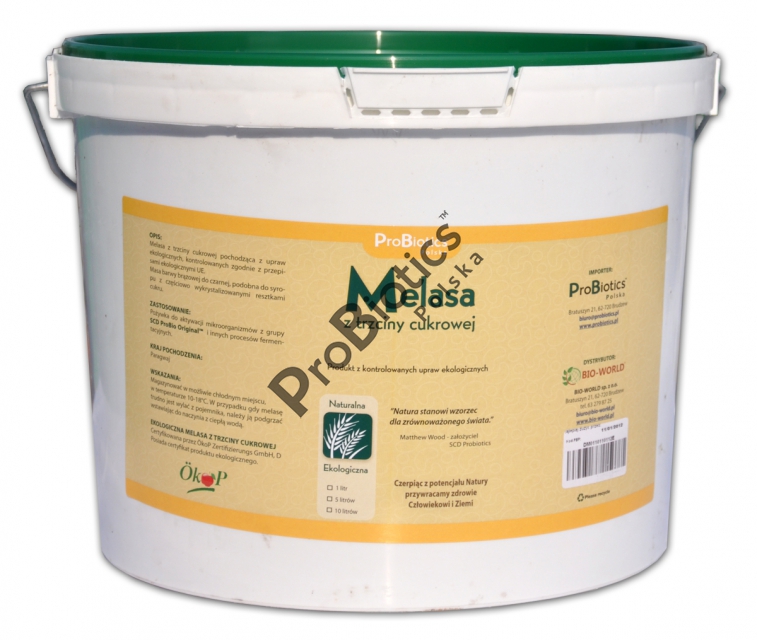 Melasa z trzciny cukrowej - wiaderko 10 litrów Melasa z trzciny cukrowej - wiaderko 10 litrów