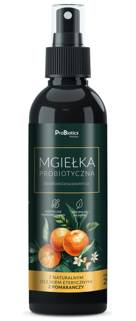 Mgiełka probiotyczna do odświeżania powietrza - pomarańczowa Mgiełka probiotyczna do odświeżania powietrza - pomarańczowa